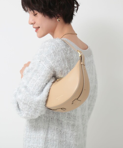 CHRISTIAN VILLA（クリスチャンヴィラ）の「【CHRISTIAN VILLA/クリスチャンヴィラ】ハーフムーンワンハンドルショルダーバッグ（ショルダーバッグ・レディース・ベージュ/ホワイト・FREE）」の21枚目の写真