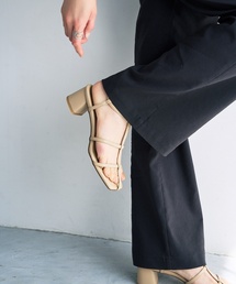 LE TALON | 5cmダブルTストラップサンダル(サンダル)