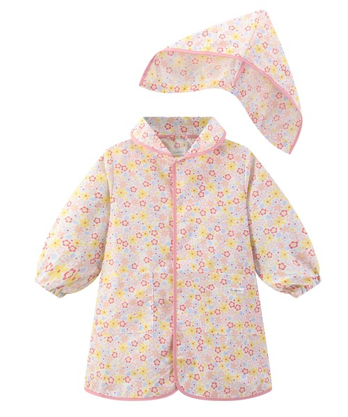 combimini(コンビミニ)の「はっ水ナイロン レインコート(レインコート/ポンチョ・キッズ・サックスブルー/クリーム/ピンク/ライトピンク/ミント/ライトグレー/ライトブルー/ベージュ/レッド/ネイビー・S(80-90)/M(100-110)/L(120-130))」の9枚目の写真