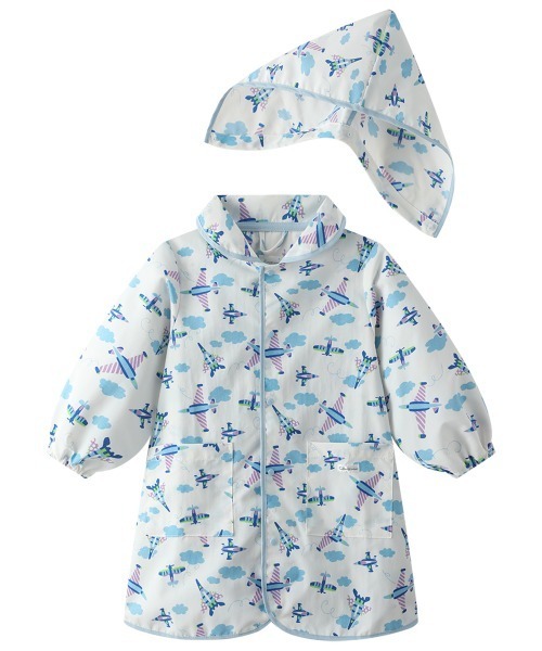 combimini(コンビミニ)の「はっ水ナイロン レインコート(レインコート/ポンチョ・キッズ・サックスブルー/クリーム/ピンク/ライトピンク/ミント/ライトグレー/ライトブルー/ベージュ/レッド/ネイビー・S(80-90)/M(100-110)/L(120-130))」の7枚目の写真