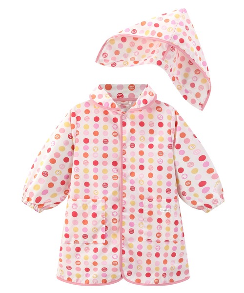 combimini(コンビミニ)の「はっ水ナイロン レインコート(レインコート/ポンチョ・キッズ・サックスブルー/クリーム/ピンク/ライトピンク/ミント/ライトグレー/ライトブルー/ベージュ/レッド/ネイビー・S(80-90)/M(100-110)/L(120-130))」の8枚目の写真