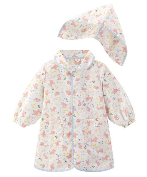 combimini(コンビミニ)の「はっ水ナイロン レインコート(レインコート/ポンチョ・キッズ・サックスブルー/クリーム/ピンク/ライトピンク/ミント/ライトグレー/ライトブルー/ベージュ/レッド/ネイビー・S(80-90)/M(100-110)/L(120-130))」の5枚目の写真