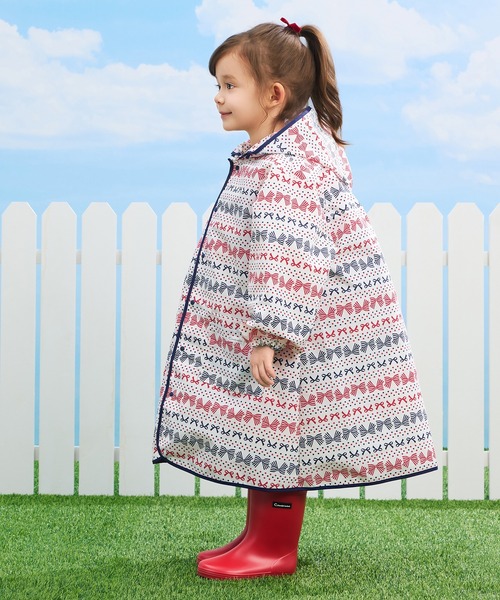 combimini(コンビミニ)の「はっ水ナイロン レインコート(レインコート/ポンチョ・キッズ・サックスブルー/クリーム/ピンク/ライトピンク/ミント/ライトグレー/ライトブルー/ベージュ/レッド/ネイビー・S(80-90)/M(100-110)/L(120-130))」の21枚目の写真