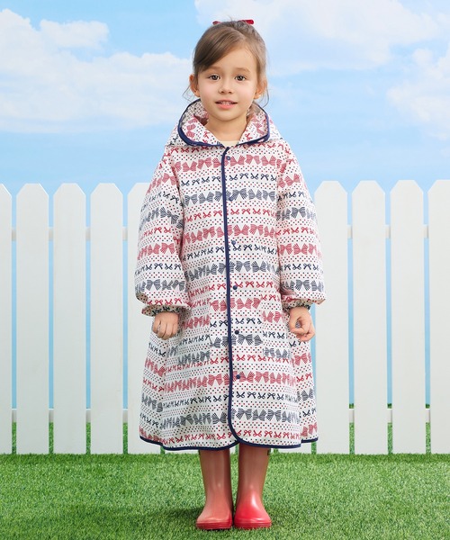 combimini(コンビミニ)の「はっ水ナイロン レインコート(レインコート/ポンチョ・キッズ・サックスブルー/クリーム/ピンク/ライトピンク/ミント/ライトグレー/ライトブルー/ベージュ/レッド/ネイビー・S(80-90)/M(100-110)/L(120-130))」の11枚目の写真