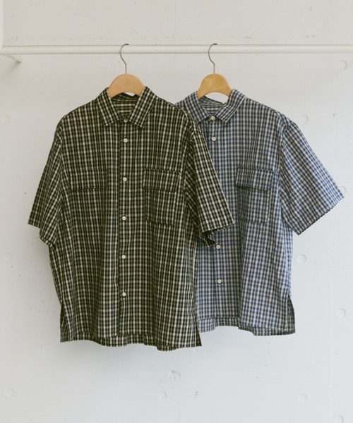 flaner（フラネ）の「Loose assort regular collar shirt / ルーズアソートレギュラーカラーシャツ（シャツ/ブラウス・レディース・ブラック/ブルー/アイボリー・LARGE/MEDIUM）」の19枚目の写真