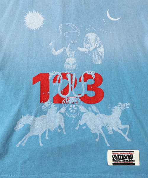 RRR-123（リヴィントンロイレビス）の「ABRAXAS SS TEE VINTAGE BLUE  