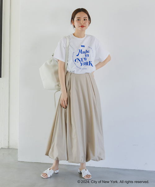 GOOD ROCK SPEED(グッドロックスピード)の「GOOD ROCK SPEED NYC TEE(Tシャツ/カットソー・レディース・ホワイト/ネイビー・MEDIUM)」の4枚目の写真