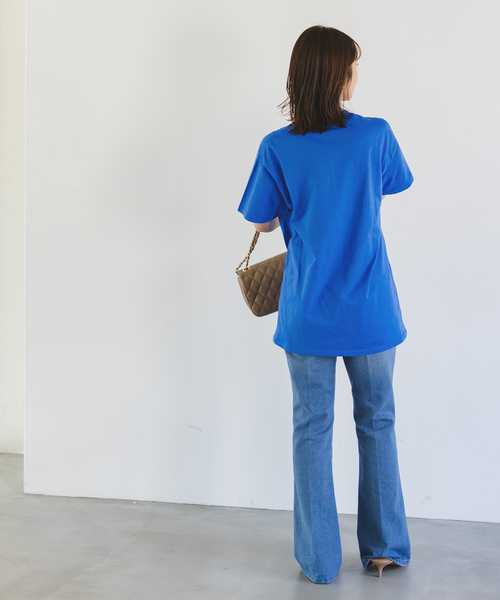 GOOD ROCK SPEED(グッドロックスピード)の「GOOD ROCK SPEED NYC TEE(Tシャツ/カットソー・レディース・ホワイト/ネイビー・MEDIUM)」の10枚目の写真