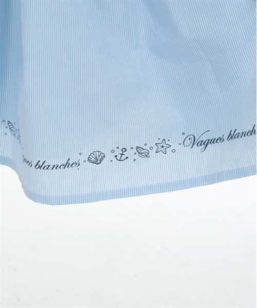 axes femme kids(アクシーズファムキッズ)の「肩開きマリンセーラーワンピース(ワンピース・キッズ・サックスブルー/ブラック・MEDIUM/LARGE/X-LARGE)」の13枚目の写真