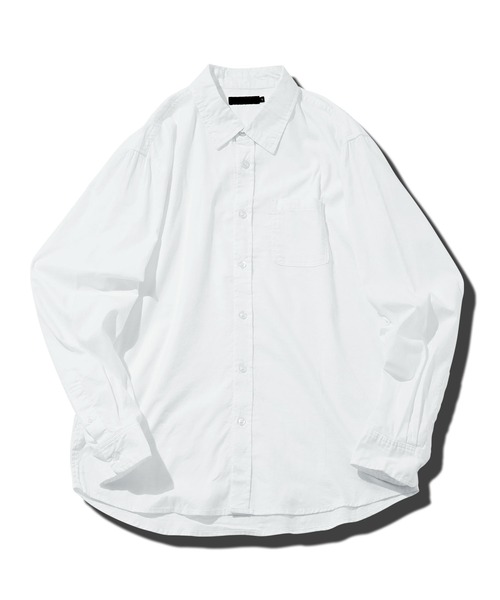 jiggys shop(ジギーズショップ)の「ストレッチ綿麻レギュラー長袖リネンシャツ(シャツ/ブラウス・メンズ・ストライプ/ネイビー/ブルー系その他/ホワイト/ブラウン/グレー・MEDIUM/LARGE/X-LARGE)」の7枚目の写真