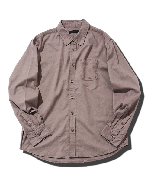 jiggys shop(ジギーズショップ)の「ストレッチ綿麻レギュラー長袖リネンシャツ(シャツ/ブラウス・メンズ・ストライプ/ネイビー/ブルー系その他/ホワイト/ブラウン/グレー・MEDIUM/LARGE/X-LARGE)」の11枚目の写真