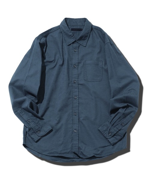 jiggys shop(ジギーズショップ)の「ストレッチ綿麻レギュラー長袖リネンシャツ(シャツ/ブラウス・メンズ・ストライプ/ネイビー/ブルー系その他/ホワイト/ブラウン/グレー・MEDIUM/LARGE/X-LARGE)」の13枚目の写真