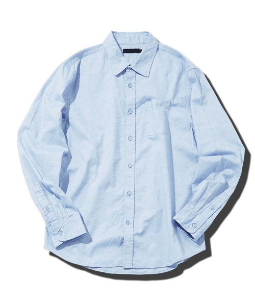 jiggys shop(ジギーズショップ)の「ストレッチ綿麻レギュラー長袖リネンシャツ(シャツ/ブラウス・メンズ・ストライプ/ネイビー/ブルー系その他/ホワイト/ブラウン/グレー・MEDIUM/LARGE/X-LARGE)」の15枚目の写真