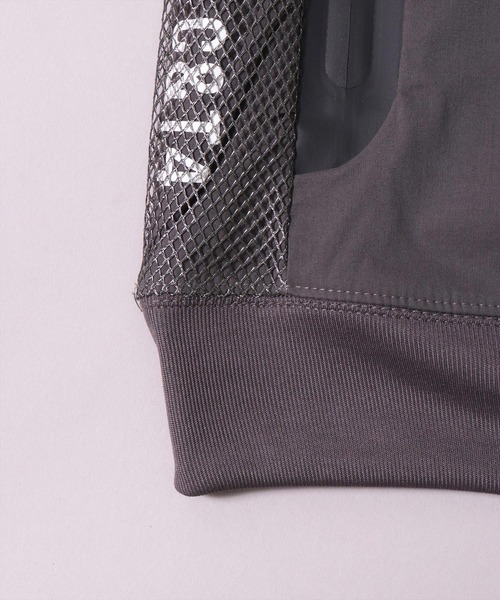 (RM)【LUXE/R GOLF】メッシュ 切り替え モックネック 半袖 プルオーバー（Tシャツ/カットソー）｜LUXE/R GOLF（ラグジュ ゴルフ）