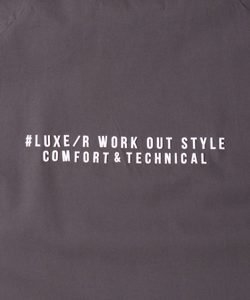 (RM)【LUXE/R GOLF】メッシュ 切り替え モックネック 半袖 プルオーバー（Tシャツ/カットソー）｜LUXE/R GOLF（ラグジュ ゴルフ）