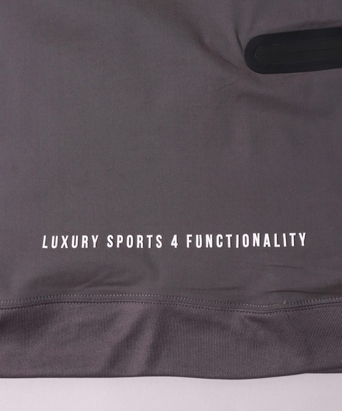 (RM)【LUXE/R GOLF】メッシュ 切り替え モックネック 半袖 プルオーバー（Tシャツ/カットソー）｜LUXE/R GOLF（ラグジュ ゴルフ）