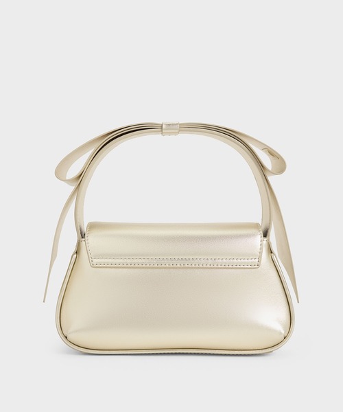 CHARLES & KEITH（チャールズ & キース）の「レザーメタリックボウ 