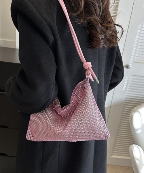 Ritzy(リッツィー)の「6色展開 キラキラショルダーバッグ(ショルダーバッグ・レディース・ブラック/シルバー/ゴールド/パープル/グリーン/ピンク・FREE)」の4枚目の写真