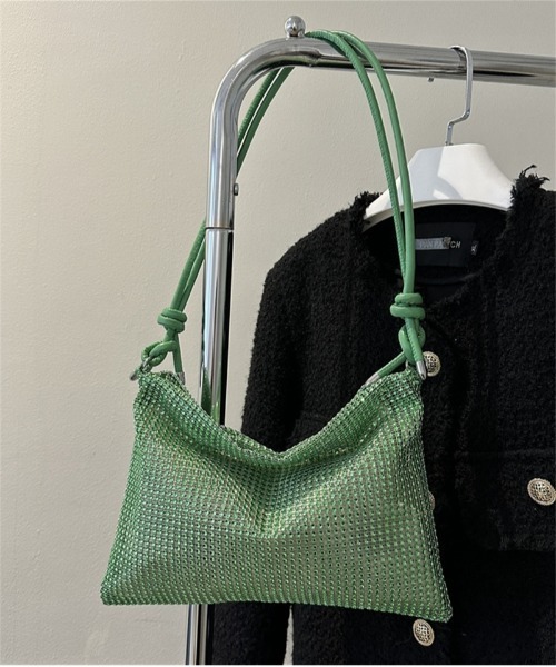 Ritzy(リッツィー)の「6色展開 キラキラショルダーバッグ(ショルダーバッグ・レディース・ブラック/シルバー/ゴールド/パープル/グリーン/ピンク・FREE)」の9枚目の写真