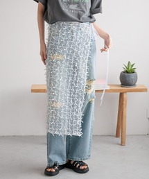 LOWRYS FARM | リボンレースラップスカート　117913(スカート)