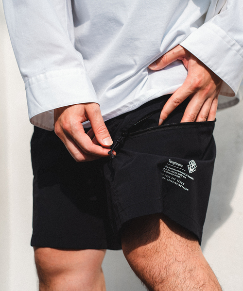 417 EDIFICE（フォーワンセブンエディフィス）の「”ワッシャーナイロン”ショートパンツ（その他パンツ・メンズ・ブラック・SMALL/MEDIUM/LARGE）」の8枚目の写真