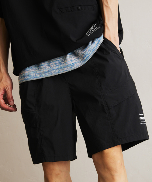 417 EDIFICE（フォーワンセブンエディフィス）の「”ワッシャーナイロン”ショートパンツ（その他パンツ・メンズ・ブラック・SMALL/MEDIUM/LARGE）」の2枚目の写真