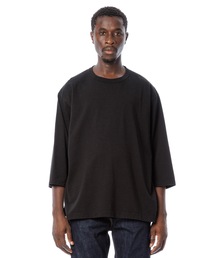 DAILY STANDARD by SANDINISTA（デイリースタンダードバイサンディニスタ）の「Cadet American Cotton Easy Fit 3-Q-S Tee / アメリカコットン使用イージフィット七分袖丈Tシャツ（Tシャツ/カットソー）」