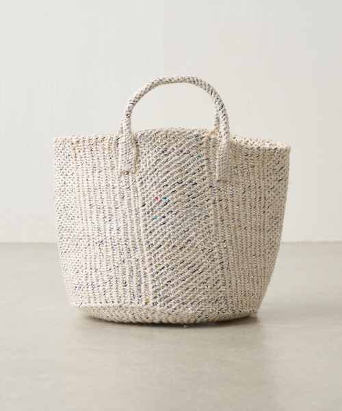 COLLAGE GALLARDAGALANTE(コラージュガリャルダガランテ)の「Africansquare/サイザルバッグ(トートバッグ・レディース・シルバー・FREE)」の11枚目の写真