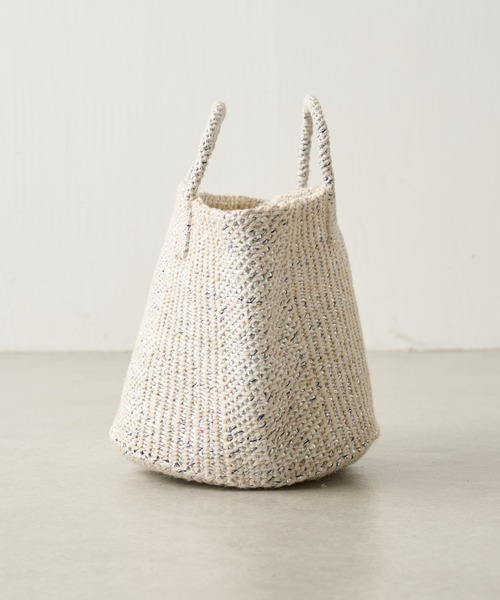 COLLAGE GALLARDAGALANTE(コラージュガリャルダガランテ)の「Africansquare/サイザルバッグ(トートバッグ・レディース・シルバー・FREE)」の12枚目の写真