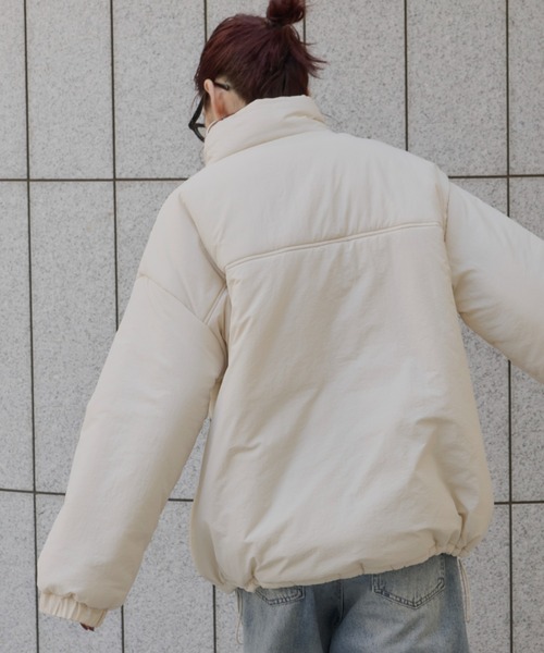 Auntie Rosa Holiday(アンティローザホリデー)の「※入荷禁止※中綿オーバーサイズコート / ブルゾン(ダウンジャケット/コート・レディース・グレー/ブラック/アイボリー/キャメル・FREE)」の10枚目の写真