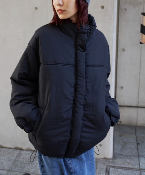 Auntie Rosa Holiday(アンティローザホリデー)の「※入荷禁止※中綿オーバーサイズコート / ブルゾン(ダウンジャケット/コート・レディース・グレー/ブラック/アイボリー/キャメル・FREE)」の16枚目の写真