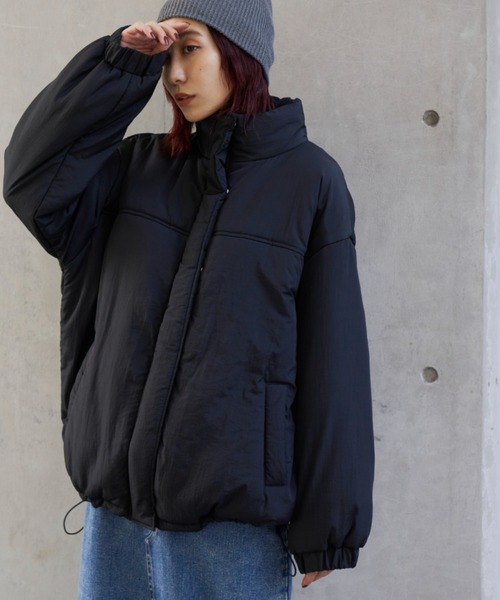 Auntie Rosa Holiday(アンティローザホリデー)の「※入荷禁止※中綿オーバーサイズコート / ブルゾン(ダウンジャケット/コート・レディース・グレー/ブラック/アイボリー/キャメル・FREE)」の20枚目の写真