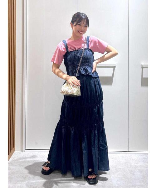 FREE'S MART（フリーズマート）の「シャーリングセットアップ（ワンピース・レディース・ブラック系その他/ワンウォッシュ・FREE）」の17枚目の写真