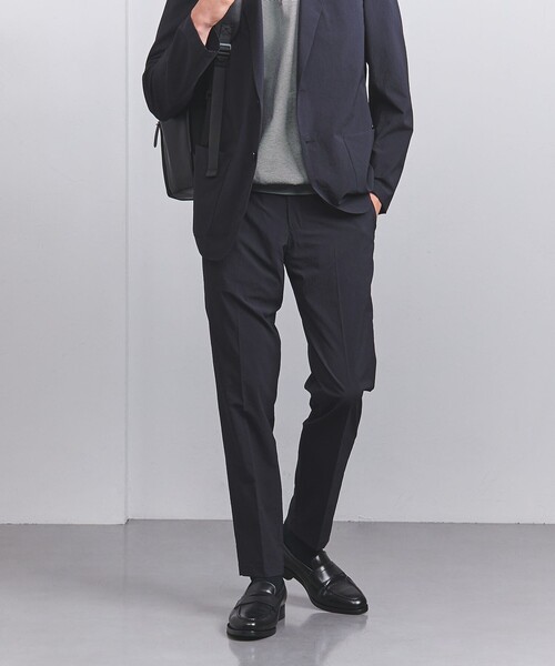 UNITED ARROWS(ユナイテッドアローズ)の「シアサッカーノープリーツパンツ COZY -撥水・ウォッシャブル・ストレッチ--(その他パンツ・メンズ・ダークグリーン/ネイビー・XXL/XL/M/S/L)」の11枚目の写真