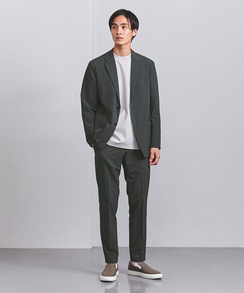 UNITED ARROWS(ユナイテッドアローズ)の「シアサッカーノープリーツパンツ COZY -撥水・ウォッシャブル・ストレッチ--(その他パンツ・メンズ・ダークグリーン/ネイビー・XXL/XL/M/S/L)」の14枚目の写真