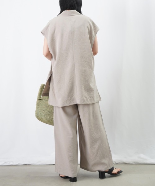 LUCA/LADY LUCK LUCA(ルカ/レディラックルカ)の「LC/LLL リネンライクイージーパンツ【セットアップ着用可】(その他パンツ・レディース・グレイッシュベージュ/チャコールグレー/ピンク・FREE)」の20枚目の写真
