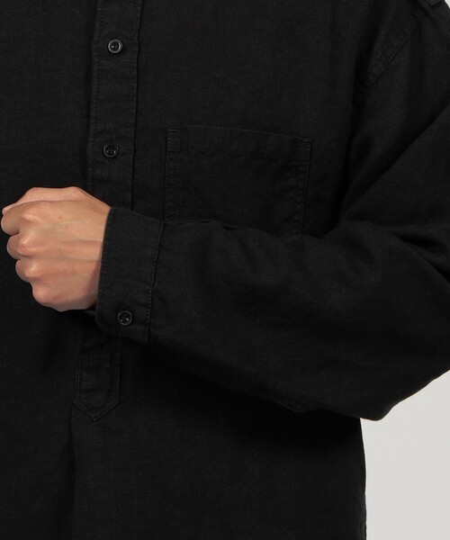 VETRA(ベトラ)の「VETRA PULLOVER SHIRTS リネン プルオーバーシャツ(シャツ/ブラウス・メンズ・ブラック・42/44)」の6枚目の写真