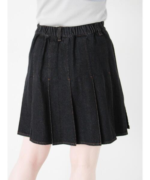 ehka sopo（エヘカソポ）の「デニムプリーツミニスカート（スカート・レディース・サックスブルー/ブルー/ブラック・F）」の7枚目の写真