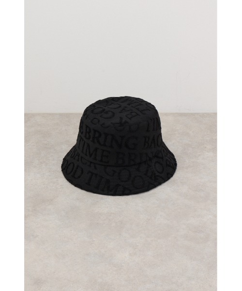 AZUL by moussy(アズールバイマウジー)の「総柄パイルジャガードバケットハット(ハット・メンズ・ライトカーキ/ホワイト/ブラック・FREE)」の7枚目の写真