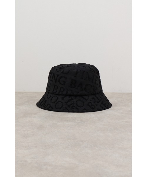 AZUL by moussy(アズールバイマウジー)の「総柄パイルジャガードバケットハット(ハット・メンズ・ライトカーキ/ホワイト/ブラック・FREE)」の8枚目の写真