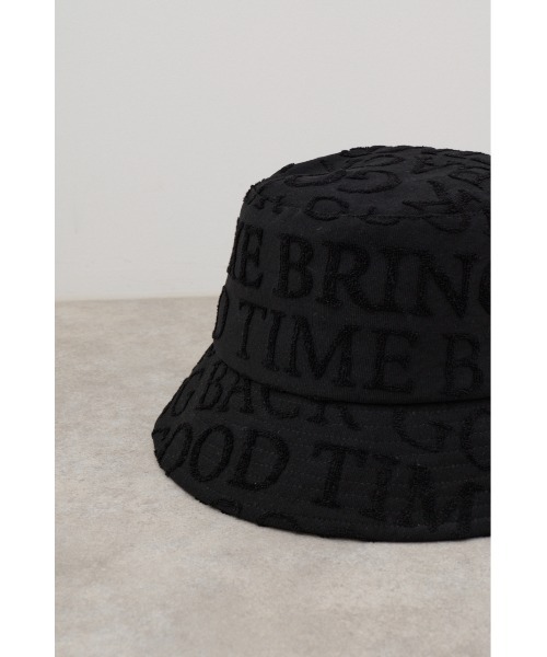 AZUL by moussy(アズールバイマウジー)の「総柄パイルジャガードバケットハット(ハット・メンズ・ライトカーキ/ホワイト/ブラック・FREE)」の10枚目の写真