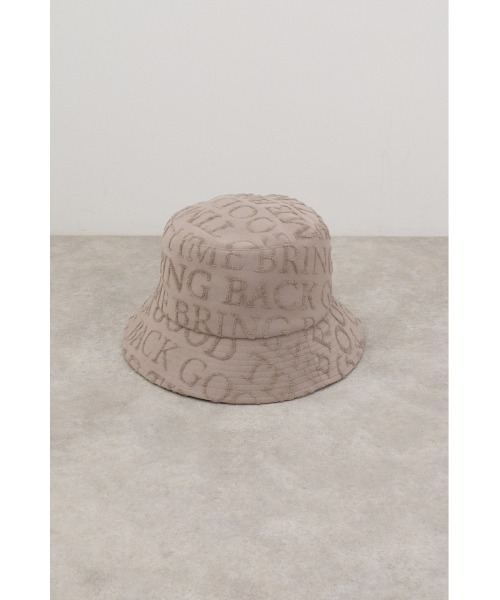 AZUL by moussy(アズールバイマウジー)の「総柄パイルジャガードバケットハット(ハット・メンズ・ライトカーキ/ホワイト/ブラック・FREE)」の12枚目の写真