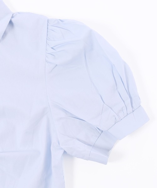 PHILLY（フィリー）の「【PHILLY】オープンカラーパフスリーブTシャツ（シャツ/ブラウス・レディース・ブルー/ホワイト・FREE）」の20枚目の写真