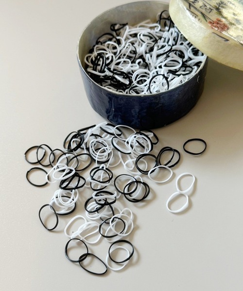 Jelly moo / ジェリームー 】 大容量 カラフル ミニ ヘアゴム セット