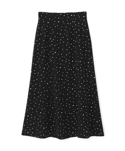 PROPORTION BODY DRESSING(プロポーションボディドレッシング)の「ハートドットナロースカート / 1214220800(スカート・レディース・ボルドー/ブラック・SMALL/MEDIUM)」の3枚目の写真