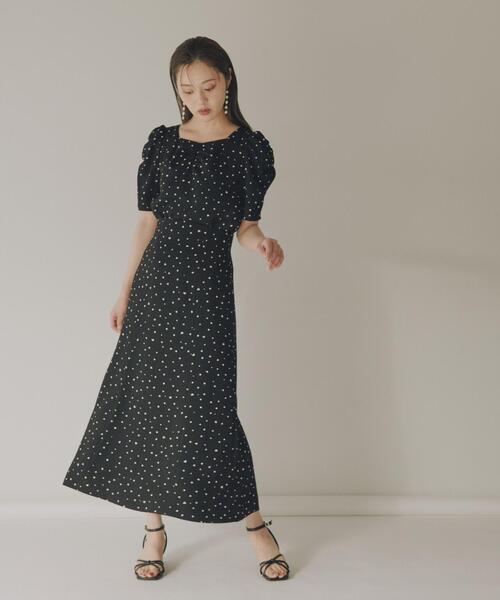 PROPORTION BODY DRESSING(プロポーションボディドレッシング)の「ハートドットナロースカート / 1214220800(スカート・レディース・ボルドー/ブラック・SMALL/MEDIUM)」の7枚目の写真