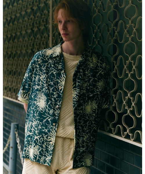 CALEE（キャリー）の「R/P BATIK PATTERN OPEN COLLAR SH（シャツ/ブラウス・メンズ・ブラック/グリーン・X-LARGE/LARGE/MEDIUM/SMALL）」の9枚目の写真