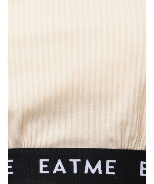 EATME（イートミー）の「ヘムロゴリブTOP（Tシャツ/カットソー・レディース・ブラック/アイボリー・FREE）」の19枚目の写真