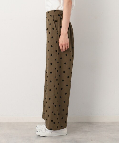 Dessin（デッサン）の「◆【後ろゴム・洗える】フロッキードットイージーパンツ（S～L）（その他パンツ・レディース・ブラック系/ダークブラウン系・02/01/03）」の17枚目の写真