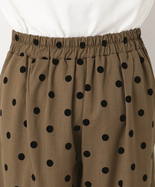 Dessin（デッサン）の「◆【後ろゴム・洗える】フロッキードットイージーパンツ（S～L）（その他パンツ・レディース・ブラック系/ダークブラウン系・02/01/03）」の20枚目の写真